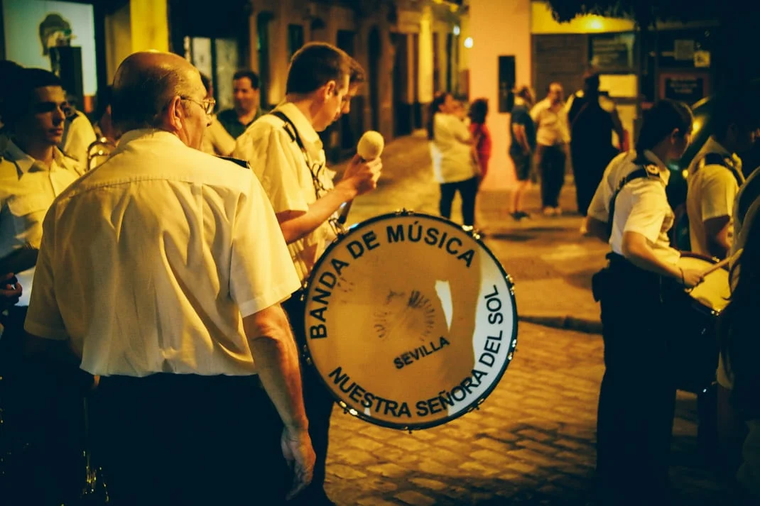 Banda de musica nuestra señora del sol à seville, voyage en espagne